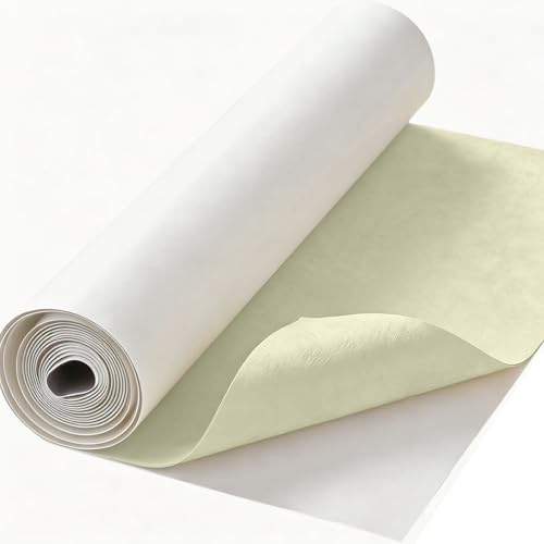 Feutre Autocollant 2 mm, 40 x 220 cm, pour Bricolage, sous-Verre, Voiture, Cadre Photo, chaises, Meubles, Protection du Sol, 2 mm d'épaisseur, crème