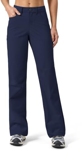WILLIT Pantalon de randonnée pour femme - Séchage rapide - Léger - Imperméable - Protection UV UPF 50+ - Stretch - 74 cm / 29in - Avec 4 poches