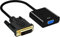 Multibao DVI to VGA Adapter, DVI-D 24+1 Pin Male to VGA 15Pin Female Active Cable Converter PC HDTV Computer/Laptop TV/Monitor