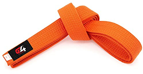G4 VISION Black Karate Belts Martial Arts Uniform Ranking Taekwondo Karate Judo BJJ Colored Ranking Belt Aikido Kempo Sports for All Purpose