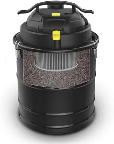Valo Aschesauger Premium (Kaminsauger mit Blasfunktion, Trockensauger mit Abklopfmechanik, Ofensauger, 1.800 Watt, 20 Liter, Maße: 30 x 30 x 42,5 cm (LxBxH), schwarz) VK000703
