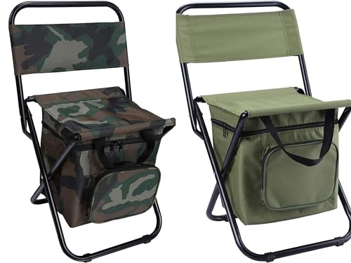 LEADALLWAY Fishing Chair with Cooler Bag