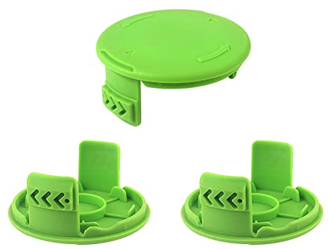 Eyoloty Coperchio per bobina G24LT adatto per tagliaerba Greenworks 24V G24LT G24LT28 G24LT30MK2 serie G24LT30M, copertura bobina di ricambio (3 tappi per bobine)