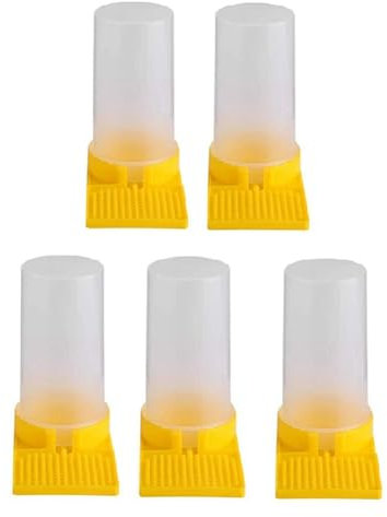 Rordigo Bienenfütterer, Wasserspender für Bienenzucht, Futterspender für Bienenstock, Bienenzuchtwerkzeuge (5 Stück)