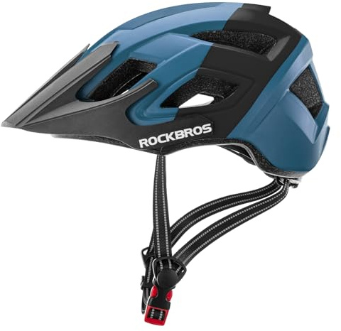 ROCKBROS Bike Helmet Mountain Bike Helmet Adult Lightweight Breathable For Men And Women MTB Road Cycling Accessories One Size 58-62 CM