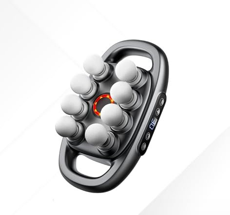 8 Kopf Massagepistole Set, 2025 Upgrade-Massagegerät, 16 Antrieb 8 Kopf Massagepistole für tiefe Gewebe, Nackenmassagegerät, mit 3 Modi und 30 Stufen für Beine Arme Taille Rücken Gesäß Ganzkörper.