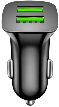 2-portars USB-billaddare - USB-adapter med dubbel snabbladdning för bil, kompakt laddare | Universell billaddare för Android-enheter för, IC-chip
