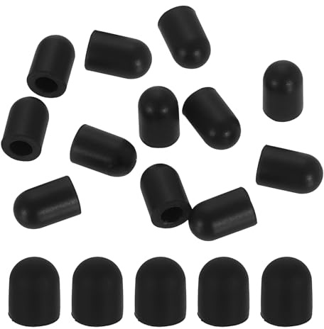 PATIKIL 5.0mm (0.2) Stylus Pen Tips, 20Pcs Conductive Rubber Capacitive Touch Screen Pens Tip for Mobile Phones Computers Tablets E-Readers Smart Drawing Boards, Black