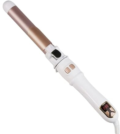 gesundpur SilkWave One –Rotierender Keramik-Lockenstab Professioneller Langer Rotierender Lockenstab 28mm - unterschiedl. Temp., für seidig-glänzende Locken & Wellen