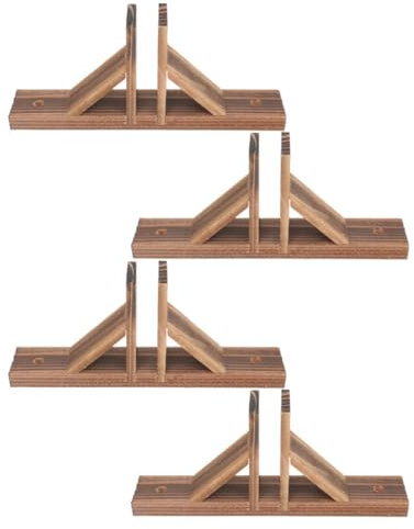 GARIOUANS Base per Recinzione in Legno da Giardino Supporto Stabile per Piccole Recinzioni Kit 4 per Cortile e Prato Accessori Pratici per Recinzioni Esterne