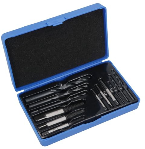 Screw Stud Extractor Remover Set Reverse Thread Easy Out 3-25mm 12pc AT192