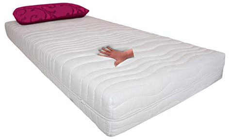 Gelmatratze / Gelschaum Matratze Comfort Höhe 20 cm, Memory Schaum, Made in Germany, 5 cm Gel (schaum) + Kaltschaum H2 / Schlafen Sie ähnlich wie im Wasserbett günstig (120 x 200 cm)