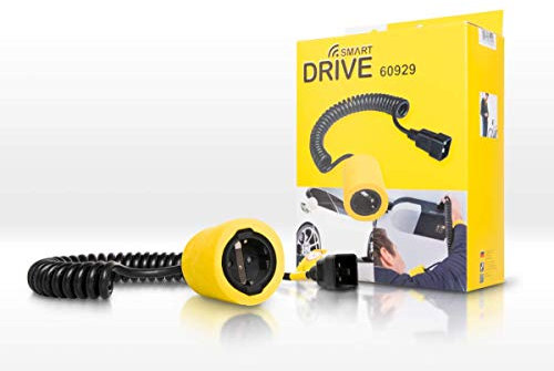 Schellenberg 60929 Rallonge électrique spirale pour motorisation porte de garage Smart Drive L et XL, 2,8 m