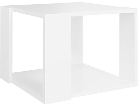 vidaXL Tavolino da Salotto Bianco 40x40x30 cm in Legno Multistrato