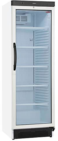 MBH - MAQUINARIA BAR HOSTELERÍA - Armoire à boissons professionnelle 372 litres. Vitrine réfrigérée frigo porte vitrée - MADE IN EUROPE Blanc