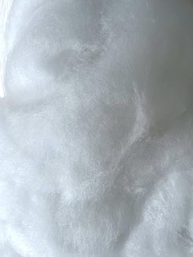 Ouate de bricolage 100 % viscose, fibre Lyocell/Tencel peignée, 10 kg, fine, (EUR 19,50/kg), compostable, lavable, ouate de remplissage, rembourrage 100 % naturel renouvelable pour ours, coussins, par