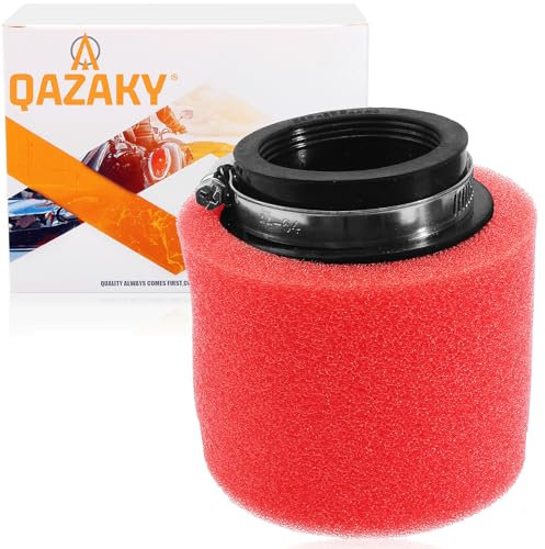 QAZAKY Filtre à Air en Mousse Rouge 50 mm 5 cm pour 50-250 cc GY6 Moto ATV Scooter Quad Go Kart Cyclomoteur Pit Dirt Racing Bike