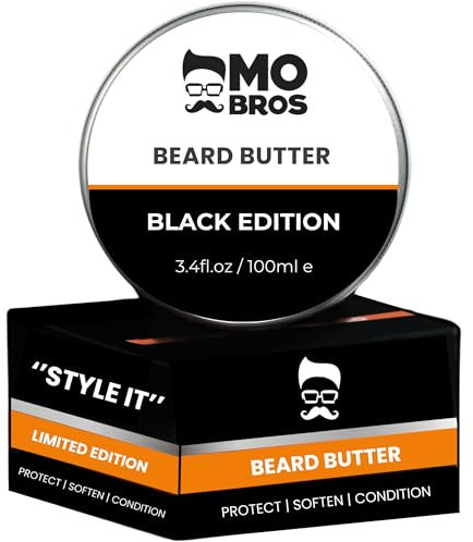 Beard Butter For Men 100ml - Black Edition. Cologne Inspired. Nourishing and Hydrating alternative to Beard Balm. Rich in Vitamins. Promotes Beard Growth.