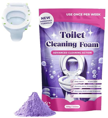 FizzClean WC-Reiniger – Fizz Clean WC-Reinigungsschaum, Insta-Action FizzClean Schaum für strahlend saubere Toilette ohne Aufwand, beseitigt Flecken in 20 Minuten, scheuerfreie Reinigung (1)