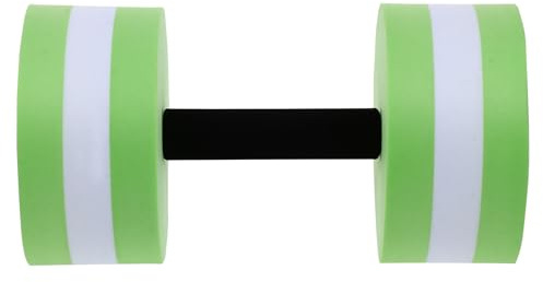 Veemoon Mancuerna Flotante de Agua Eva Verde para Ejercicio Acuático, Entrenamiento Peso en Piscina, Equipo Fitness Acuático para Aeróbic y Natación, Barra Ligera para Fortalecer Músculos