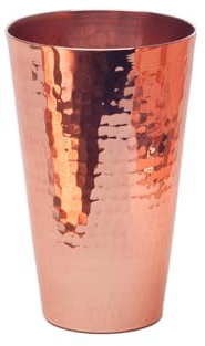 Sertodo 25oz Pure Copper Cup | Hand-Hammered, Heavy-Gauge Copper Cups for Water, Cocktails & Moscow Mules | 100% Solid Drinking Tumbler
