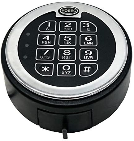 YOSEC Electronic Digital keypad time delay Lock for Safe Box, up to 5 User Codes, time delay from 0-59 Minutes,Dual Control Model