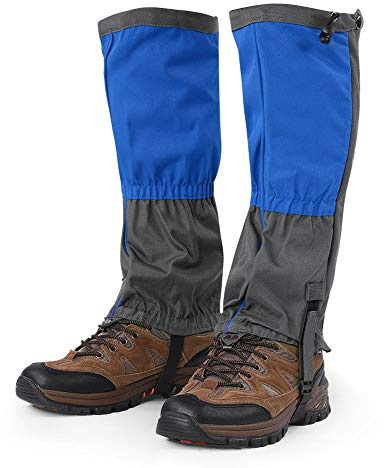 Wandern Gamaschen,1 Para Unisex Schnee Bein Gamaschen Outdoor Wasserdichte tiefel Gamaschen Wandern Wandern Klettern Jagd Radfahren Leggin Abdeckung ersättning för Erwachsene(Blau)