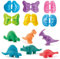 VConejo Color Dough Toys Dinosaur World Dough Set Creations Tools for Kid Play with Animals