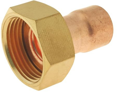 SOMATHERM FOR YOU, Raccord cuivre droit à souder Ø16 avec écrou tournant 20/27 - Sachet de 2 pièces - Idéal pour plomberie et réseaux d'eau chaude/froide - Normes conformes