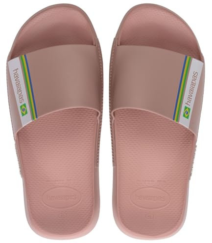 Havaianas Slide Brasil, Infradito Unisex - Adulto, Crocus Rose, 41/42 EU