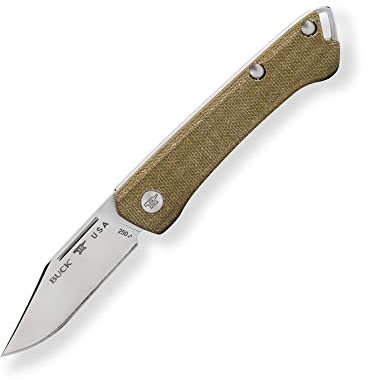 Buck Saunter, Clip Point, Micarta Verde