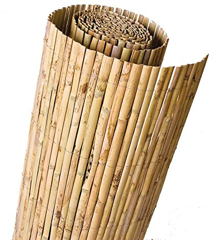 DE-COmmerce® Robuster Sichtschutz Zaun Bambus DIAN extra gehärtet, Balkonsichtschutz Gartenzaun Sichtschutzzaun für Garten, Terrasse, Balkon (HxB) 200 x 500 cm