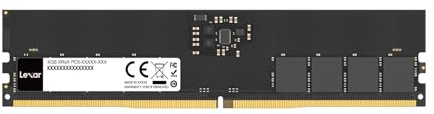 Lexar UDIMM RAM DDR5 16GB 5600 MHz Memoria PC, RAM PC DDR5 288-Pin, DRAM U-DIMM per giochi ad alte prestazioni per Memoria Computer/PC, 1.1V, CL46-45-45-90