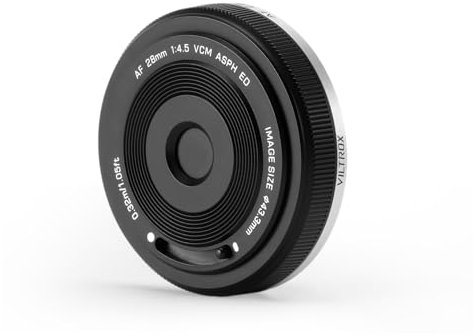 VILTROX 28mm F4.5 Ultrafino Pancake Objetivo E-Mount Auto Focus 28 mm f/4.5 FE Chips-Size Full Frame Gran Angular Lente para Sony a7 a7R a7S a7C a7RII a7SII a7SIII a7III a7RIII a7IV a7RIV a9 a9II