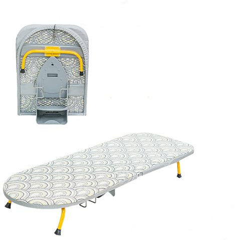 NEWFUN Asse da Stiro Pieghevole da Tavolo con Gambe Pieghevoli per Risparmiare Spazio, Supporto Compatto (Colorful)