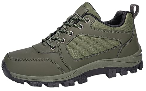 Generisch Chaussures de randonnée pour femme à pieds larges - Chaussures de trekking en cuir - Chaussures de plein air - Chaussures de randonnée - Chaussures de marche légères - Chaussures de sport
