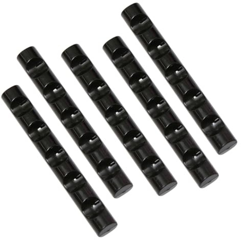 Cabilock Support Pour Stylo Nail Art 5 Pièces Noir, Porte-brosse à Ongles 5 Compartiments En Plastique, Accessoire Manucure Pour Usage Professionnel Et Domestique
