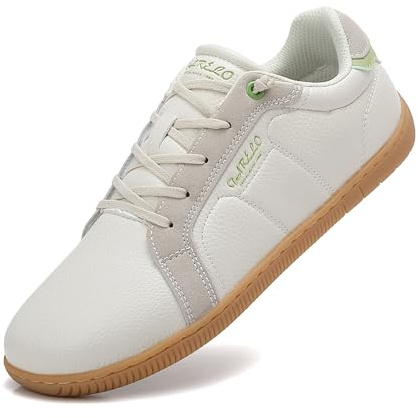 TARELO Scarpe A Piedi Nudi Donna Puntera Larga Sneakers Zero Drop Minimaliste Passeggio Casual Leggere Barefoot Shoes Taglia 36-41(B Beige, 39)