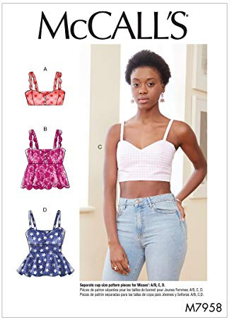 McCall's Tops, papier, blanc, divers