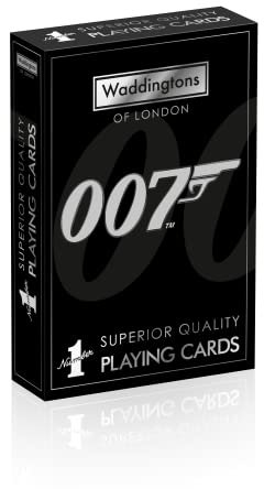 Waddingtons Number 1 James Bond 007 Spielkartenspiel, Spielen Sie Ihre Lieblingskartenspiele mit Ihren Lieblings-Bond-Filmen einschließlich Casino Royale, Skyfall, Goldfinger, Geschenk und Spielzeug