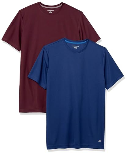Amazon Essentials Men's Active Performance Tech Running Gym T-Shirt (Available in Big & Tall), Pack of 2