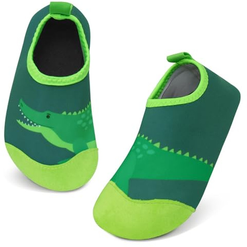 TMEOG Chaussures Aquatiques Enfant Plage et Piscine - Séchage Rapide Pieds Nus pour Sports Nautiques (Garçon Fille)