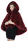 BEAUTELICATE Damen Kunstpelz Braut Umhang mit Kapuze Winter Braut Poncho Cape Kurz Warm Kunstpelz Stola Brautjacke für Hochzeit Abendkleid Elfenbein Schwarz