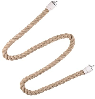 Sharplace Corde d'escalade pour Perroquet, Support de Perche pour Oiseaux Debout, Jouet de Cage pour perroquets, Jouet à mâcher pour perroquets, Corde de Cage, XL