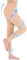Medizinische Kompressionsstrumpfhose Damen & Herren Lang, 20-30 mmHg Kompressionsstrümpfe Stützstrümpfe Damen Klasse II Zehenfreie Kompressionshose Unterstützung (Beige, X-Large)
