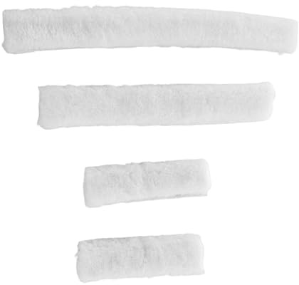 LOVIVER Horse Halter Covers Set Bridle Accessories Comfortable Wraps Breathable Stable Use Soft Horse Halter Tube Set Equine Supplies, White