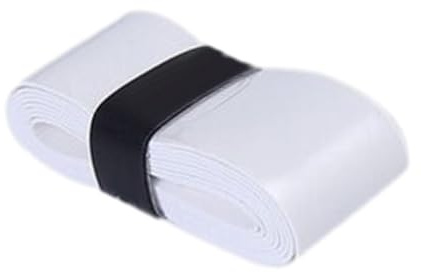 APLVFFZH Cinta para Empuñadura de Raqueta Envoltura Antideslizante Absorbente de Sudor Repuesto para Tenis Bádminton Squash Adecuada para Deportes Al Aire Libr, Blanco
