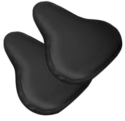 Cubierta para sillín de bicicleta, impermeable, 2 unidades, protector de asiento de bicicleta para bicicletas de carretera MTB - Negro 24 x 27 cm (600D)