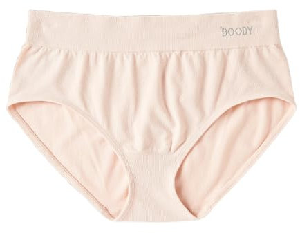 Boody | Women's Midi Briefs | Organic Bamboo Underwear | Seamless Knickers | Nude 0 | Large | 1 Pack