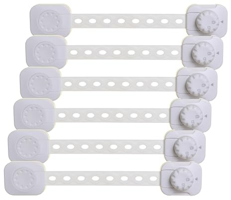 Dreambaby G1435 Twist 'N Lock Mehrzweckverschluss 6er weiß